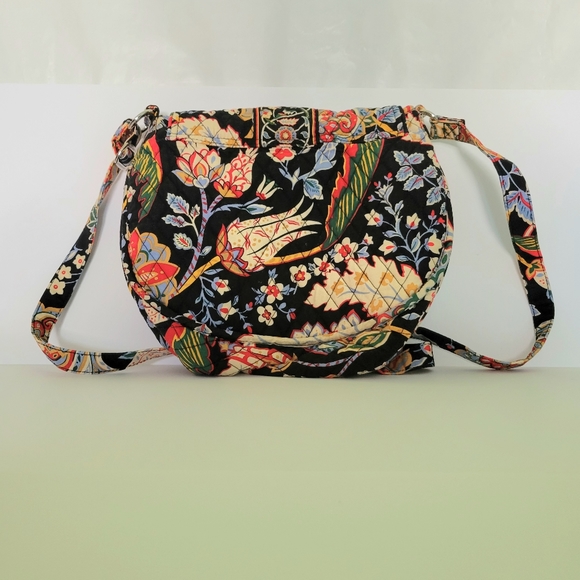Retired Vera Bradley Floral Versailles Pattern Crossbody Handbag Purse - Picture 2 of 5